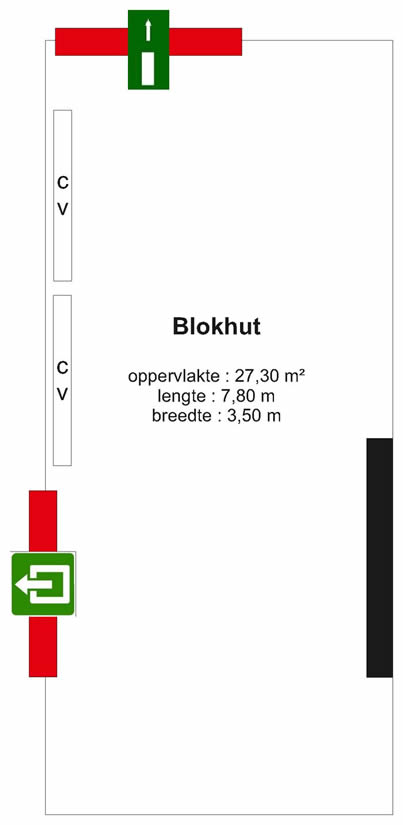 Plattegrond blokhut